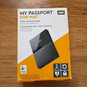My Passport for Mac 1TB External Hard Drive - Black